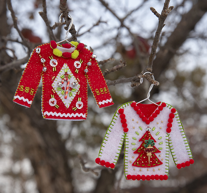 Ugly christmas sweater outlet ornament pattern